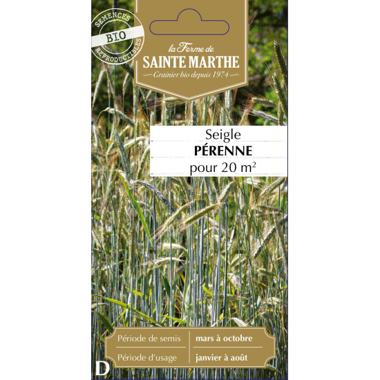 Seigle perenne bio - ferme sainte marthe de La Ferme de Sainte Marthe - Graines BIO dans Graines de Jachere fleurie