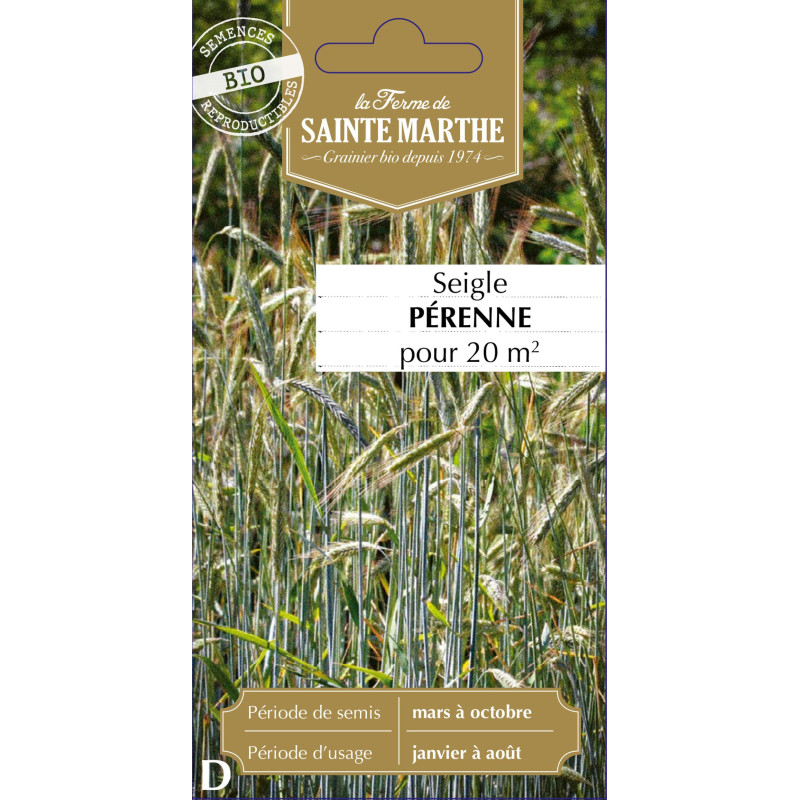 Seigle perenne bio - ferme sainte marthe de La Ferme de Sainte Marthe - Graines BIO dans Graines de Jachere fleurie