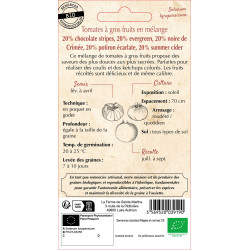 Tomate a gros fruit melange bio - sainte marthe de La Ferme de Sainte Marthe - Graines BIO dans Graines de Tomate