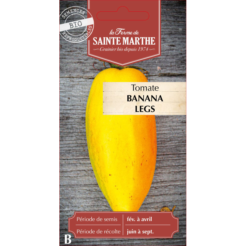 Tomate banana legs bio - ferme sainte marthe de La Ferme de Sainte Marthe - Graines BIO dans Graines de Tomate