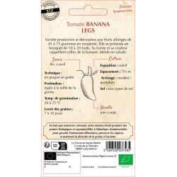 Tomate banana legs bio - ferme sainte marthe de La Ferme de Sainte Marthe - Graines BIO dans Graines de Tomate