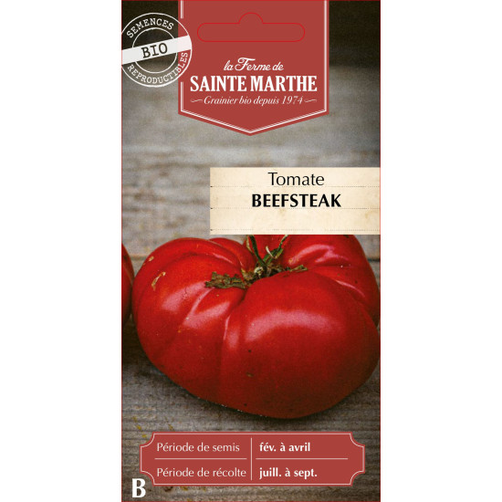 Tomate beefsteak bio - ferme sainte marthe de La Ferme de Sainte Marthe - Graines BIO dans Graines de Tomate
