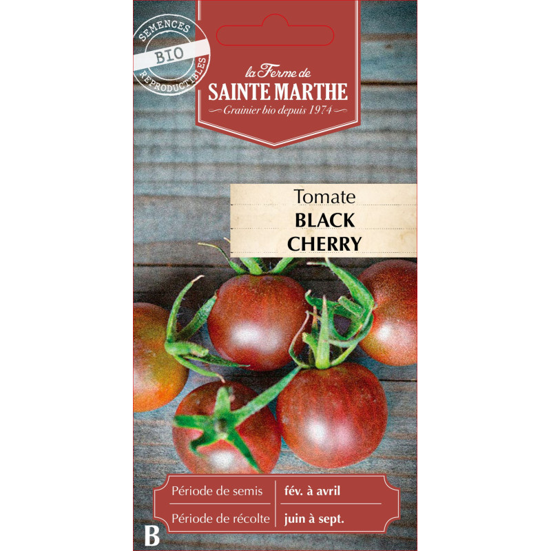 Tomate black cherry bio - ferme sainte marthe de La Ferme de Sainte Marthe - Graines BIO dans Graines de Tomate
