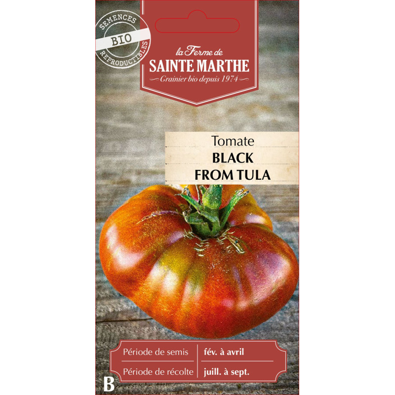 Tomate black from tula bio - ferme sainte marthe de La Ferme de Sainte Marthe - Graines BIO dans Graines de Tomate