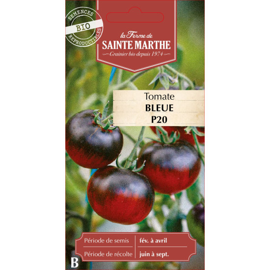 Tomate bleue p20 bio - ferme sainte marthe de La Ferme de Sainte Marthe - Graines BIO dans Graines de Tomate