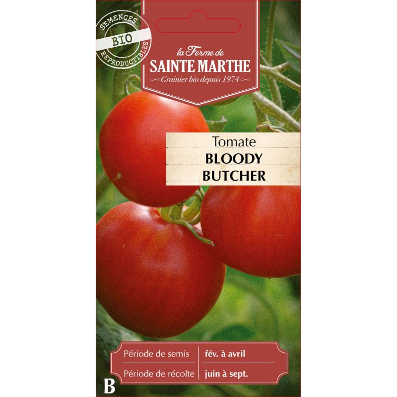 Tomate bloody butcher bio - ferme sainte marthe de La Ferme de Sainte Marthe - Graines BIO dans Graines de Tomate