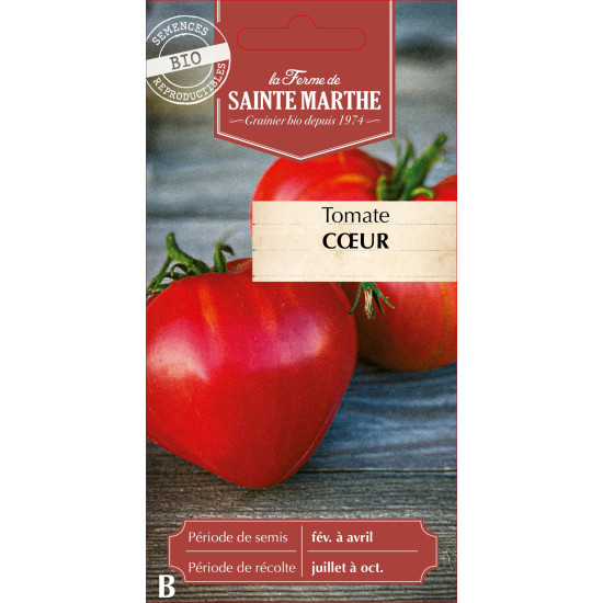 Tomate coeur bio - ferme sainte marthe de La Ferme de Sainte Marthe - Graines BIO dans Graines de Tomate