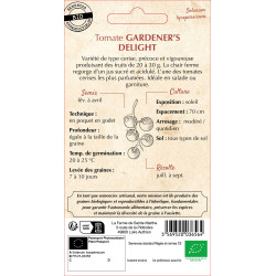 Tomate gardener's delight bio - sainte marthe de La Ferme de Sainte Marthe - Graines BIO dans Graines de Tomate