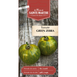 Tomate green zebra bio - ferme sainte marthe de La Ferme de Sainte Marthe - Graines BIO dans Graines de Tomate