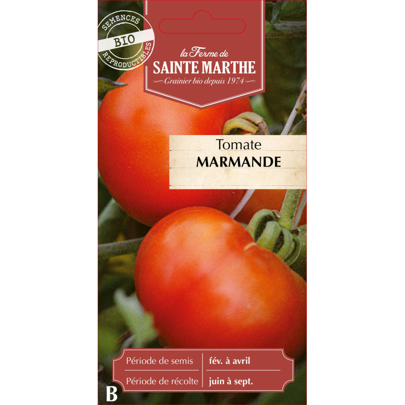 Tomate marmande bio - ferme sainte marthe de La Ferme de Sainte Marthe - Graines BIO dans Graines de Tomate