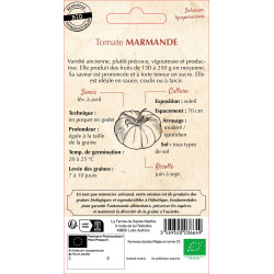 Tomate marmande bio - ferme sainte marthe de La Ferme de Sainte Marthe - Graines BIO dans Graines de Tomate