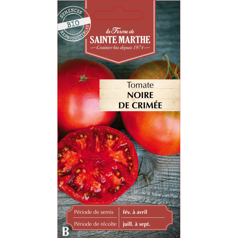 Tomate noire de crimee bio - ferme sainte marthe de La Ferme de Sainte Marthe - Graines BIO dans Graines de Tomate