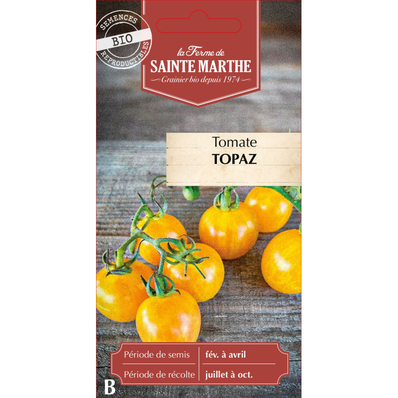 Tomate topaz bio - ferme sainte marthe de La Ferme de Sainte Marthe - Graines BIO dans Graines de Tomate