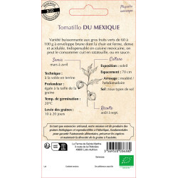 Tomatillo du mexique bio - ferme sainte marthe de La Ferme de Sainte Marthe - Graines BIO dans Graines de Tomate