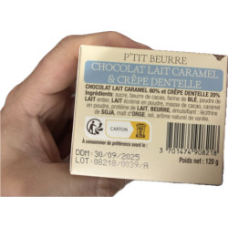 PTIT BEURRE LAIT CARAMEL CREPE DENTELLE 120G de 🍫 Maison Guinguet - le Chocolat dans 🍫 Chocolats