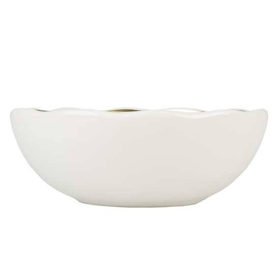 Mangeoire stone l 700ml 16.5x16.5x7cm blanc/or de Laroy - aliments et d'accessoires pour animaux de compagnie dans Gamelles e...