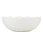 Mangeoire stone l 700ml 16.5x16.5x7cm blanc/or de Laroy - aliments et d'accessoires pour animaux de compagnie dans Gamelles e...