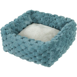 Corbeille carree abelha bleu de Zolux - Produit pour animaux dans Paniers et sacs pour chats