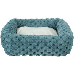 Corbeille carree xl abelha ble de Zolux - Produit pour animaux dans Paniers et sacs pour chats