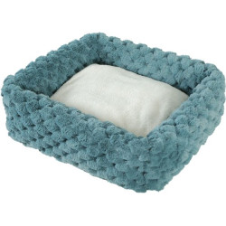 Corbeille carree xl abelha ble de Zolux - Produit pour animaux dans Paniers et sacs pour chats