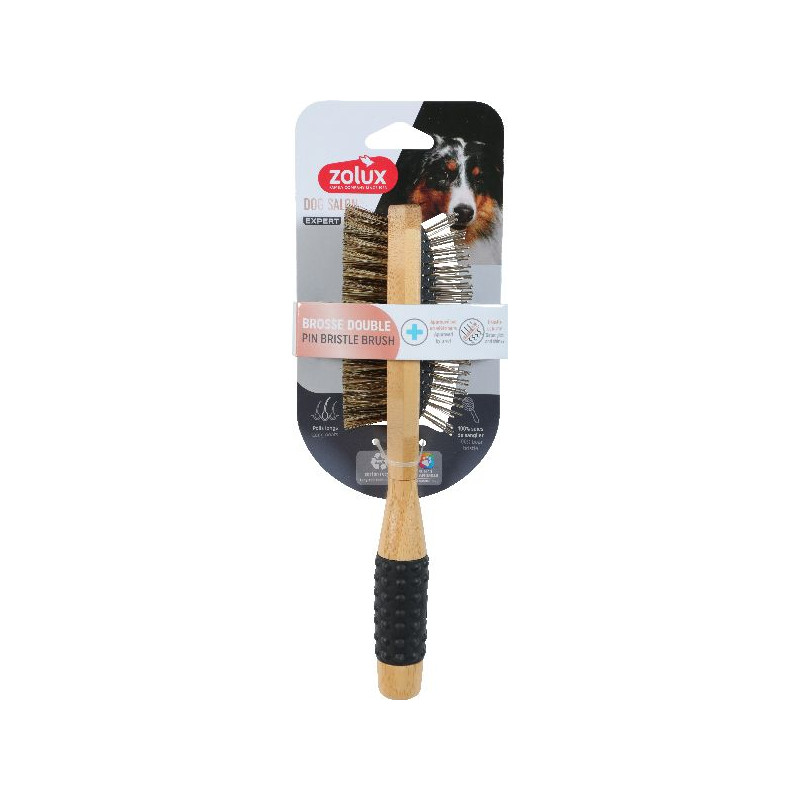 Brosse double de Zolux - Produit pour animaux dans Brosses pour chiens