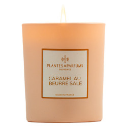 Bougie parfumee caramel au beurre sale 180g de Plantes & Parfums dans Bougie parfumée