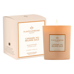 Bougie parfumee caramel au beurre sale 180g de Plantes & Parfums dans Bougie parfumée