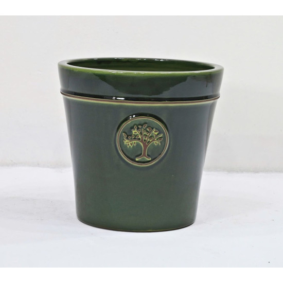 Pot 27x25cm ceramique vert de Pot et Deco - poterie céramique de qualité dans Pots en terre cuite