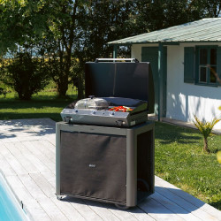 Achille rideau gris cargo de ENO - Plancha dans Meuble de plancha