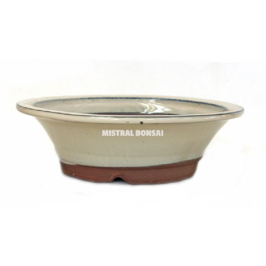 Pot rond 25x7cm creme de Jardinerie Bordeaux Libourne Gironde dans Pots en terre cuite