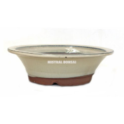 Pot rond 25x7cm creme de Jardinerie Bordeaux Libourne Gironde dans Pots en terre cuite