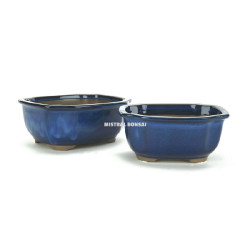 Pot ovale pour bonsai fleur bleu gm de Jardinerie Bordeaux Libourne Gironde dans Pots en terre cuite