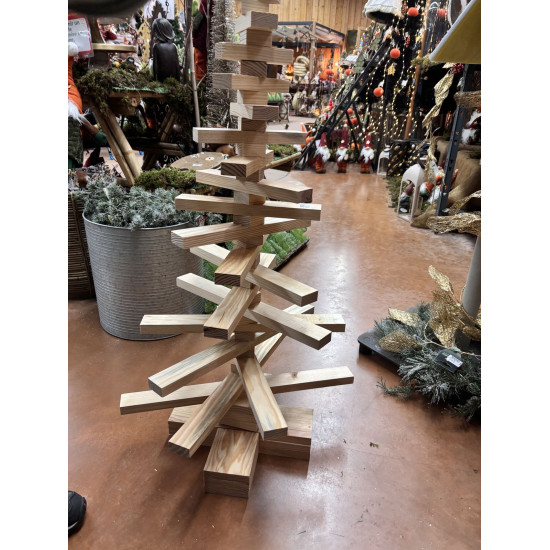 Sapin en bois naturel ø70.5 x h.115cm de Sapin de Noël en bois dans 🌲Sapin de Noel Naturel de Gironde
