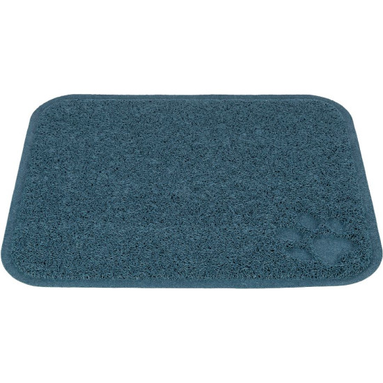 Tapis pour bac à litière en pvc 37x45 cm bleu de Trixie - Produit pour animaux dans Maison de toilette pour chats