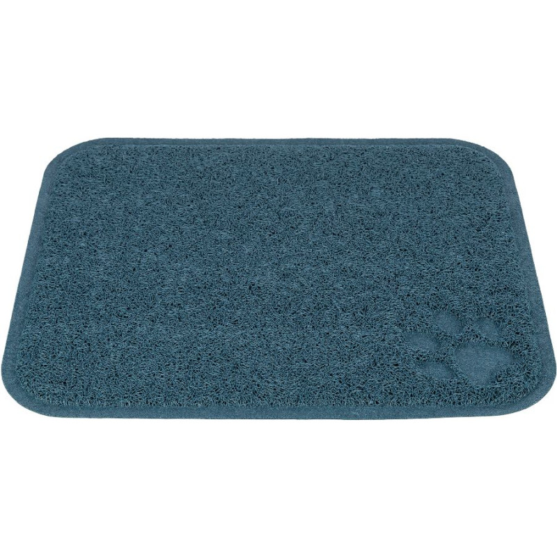 Tapis pour bac à litière en pvc 37x45 cm bleu de Trixie - Produit pour animaux dans Maison de toilette pour chats