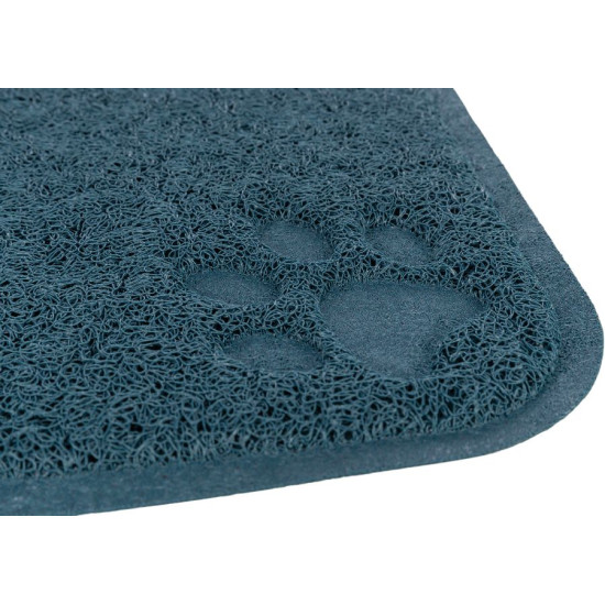 Tapis pour bac à litière en pvc 37x45 cm bleu de Trixie - Produit pour animaux dans Maison de toilette pour chats
