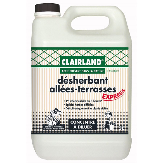 Désherbant allées, terrasses - concentré 5 l de Clairland - Desherbant dans Desherbant allées et terrasses
