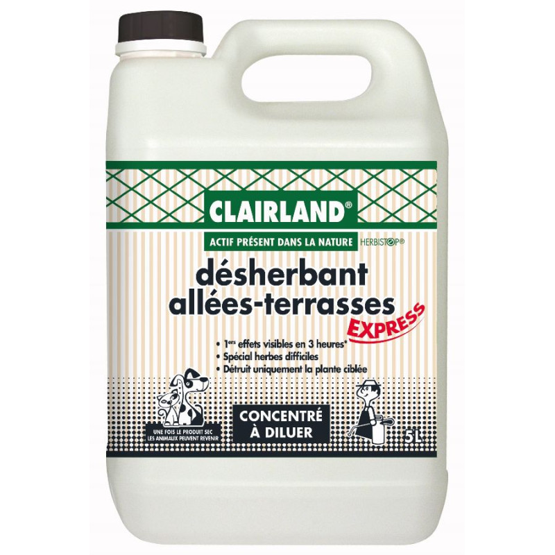 Désherbant allées, terrasses - concentré 5 l de Clairland - Desherbant dans Desherbant allées et terrasses