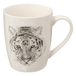 Mug m safari noir/blanc 36cl de J-Line by Jolipa - Déco intérieur dans J031