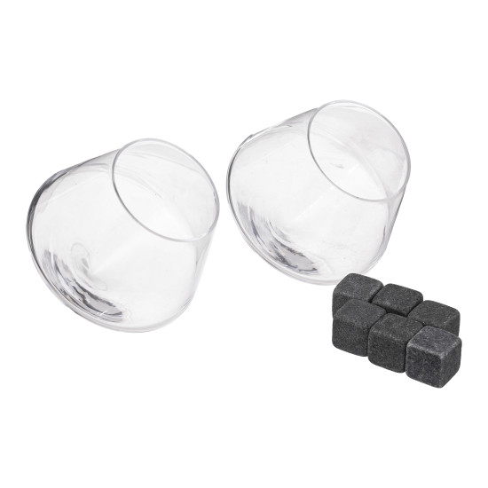 Coffret 2 gobelets whisky+pierre de J-Line by Jolipa - Déco intérieur dans J031