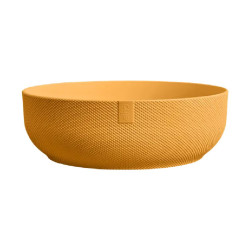 Pot jazz bowl 28cm jaune ambré de Elho - Pot en plastique de qualité dans E029