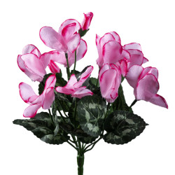 Piquet de cyclamen 9 tiges h29cm de Fleur artificielle dans Fleur artificielle