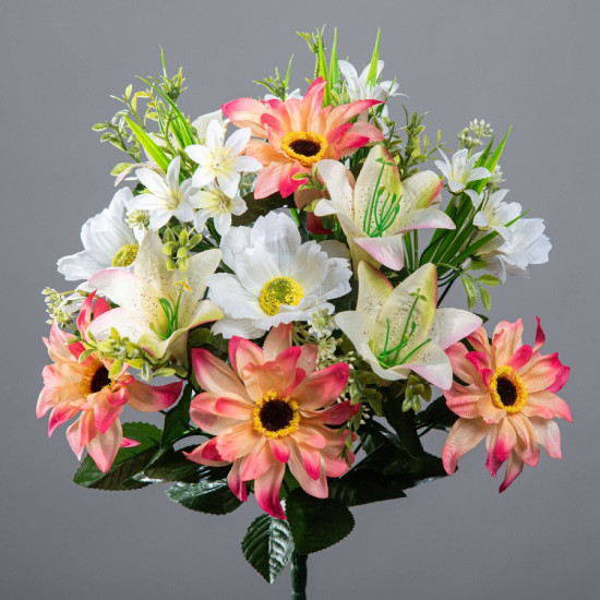 Piquet de lys gerbera 16 tiges h40cm de Fleur artificielle dans Fleur artificielle