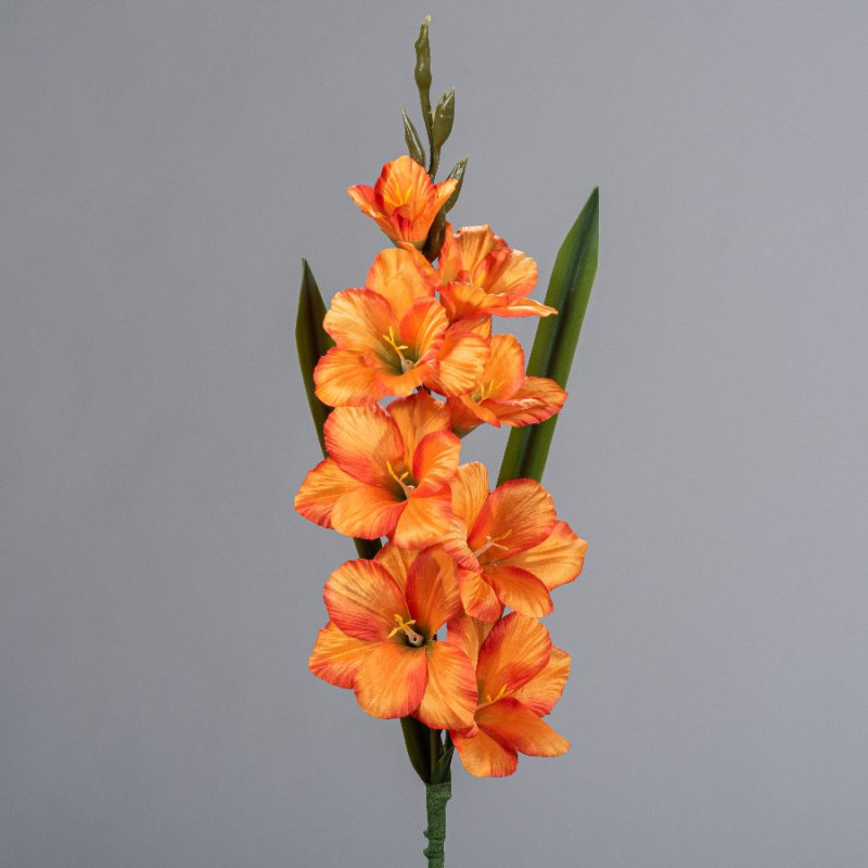 Tige de glaieul h90cm orange de Fleur artificielle dans Fleur artificielle