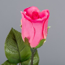 Tige de rose goutte d'eau h76cm fuchsia de Fleur artificielle dans Fleur artificielle