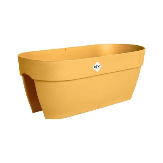 Jardiniere vibia campana bridge 60cm jaune miel de Elho - Pot en plastique de qualité dans E029