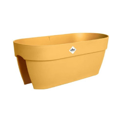 Jardiniere vibia campana bridge 60cm jaune miel de Elho - Pot en plastique de qualité dans E029
