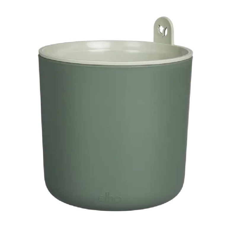 Pot happy herbs 14cm leaf green de Elho - Pot en plastique de qualité dans E029