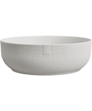 Pot jazz bowl 28cm blanc soie de Elho - Pot en plastique de qualité dans E029