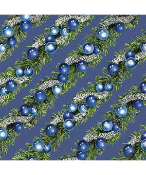 Serviette Lunch Guirlande De Noël de Jardinerie Bordeaux Libourne Gironde dans Serviette en papier